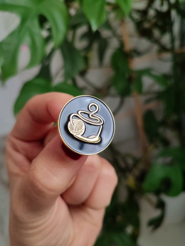 pin dziergana kawa