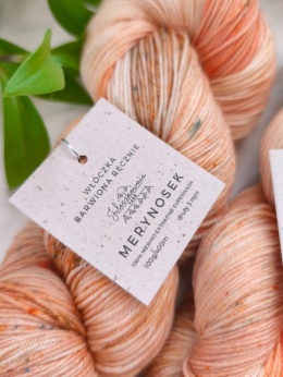 merynosek ręcznie barwiona włóczka merino juleczkownia