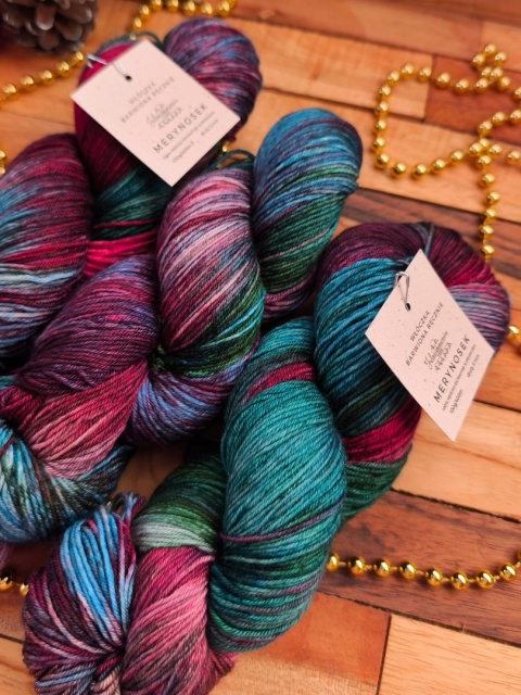 merynosek wełna merino ręcznie barwiona juleczkownia
