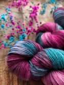 ręcznie barwione merino
