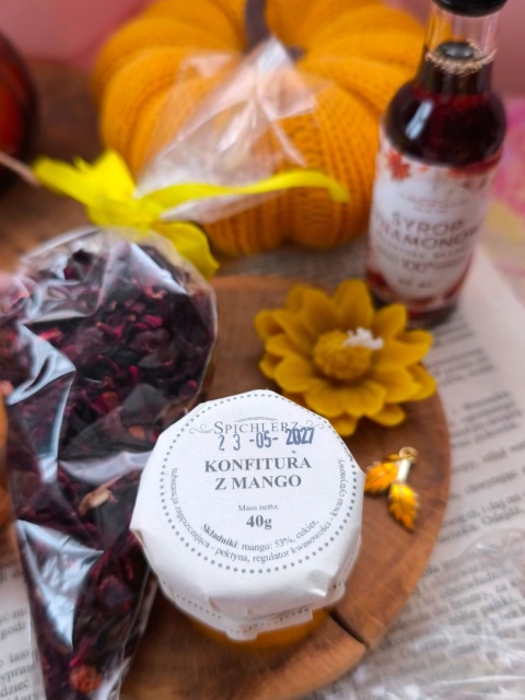 pudełko jesieniary ręcznie barwiona włóczka merino