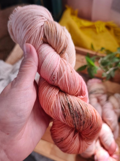 merynosek ręcznie barwiona wełna merino juleczkownia