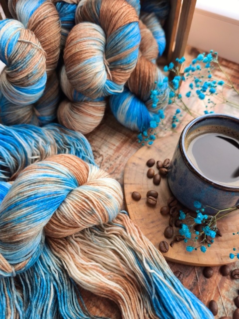 ręcznie barwione merino, juleczkownia