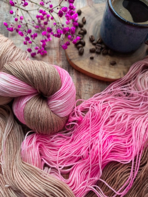 ręcznie barwione merino, juleczkownia